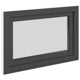 Basement Window RISOR 90 x 50 cm PVC and Glass Anthracite 42047286