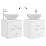 Bathroom Furniture Set 2 pcs White Engineered Wood 3403992