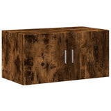 Storage Cabinet Smoked Oak 80x42.5x225 cm Engineered Wood 3281354