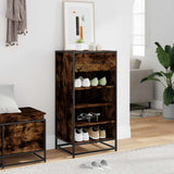 Shoe Rack Smoked Oak 48x38x97.5 cm Engineered Wood 849211