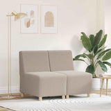 Modular Sofa Unit Armless 2 pcs Light Grey 55 x 74 x 82 cm 3399783