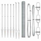 Welded Wire Fence with Spikes 10 x 1.6 m 3353356