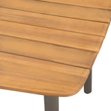 Dining Set Black Solid Acacia Wood Stackable Dining Set 3072495
