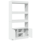 Highboard White 92x33x180 cm Engineered Wood 3309618