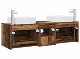 Bathroom Cabinet Set 3 pcs Old Wood 49.5 x 41 x 63 cm 3405825