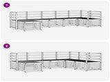 Outdoor Sofa Set 7 pcs White 3392174