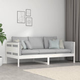 Day Bed without Mattress White Solid Wood Pine 90x190 cm Single 820308