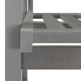 Rocking Chair Grey Solid Acacia Wood Standard Durable 311845