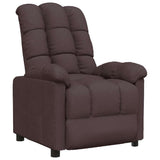 Recliner Chair Dark Brown Fabric 289801