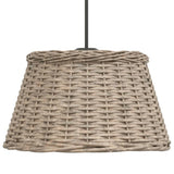 Ceiling Lamp Shade Brown 50x30 cm Wicker 364379