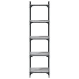 Bookcase 5-Tier Grey Sonoma 40x30x154 cm Engineered Wood 837640