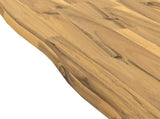 Live Edge Table Top 100 x 80 x 3.5 cm Rectangular White 938643