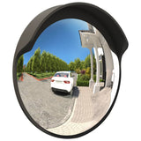 Outdoor Convex Traffic Mirror Black 60 cm Polycarbonate 153080