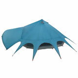Teepee Tent 7-Person with Roof Blue and Grey 600 x 600 x 347 cm 42004015