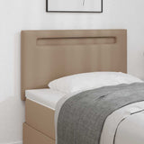LED Headboard Cappuccino 100 cm Faux Leather 42007300