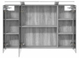 Bathroom Mirror Cabinet Grey Sonoma 80 x 14.5 x 70 cm 889116