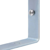 Support Brackets for Fence Post 3 pcs Galvanised Steel 148989