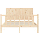 Bed Frame without Mattress 140x200 cm Solid Wood Pine 3192621