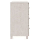 Sideboard HAMAR White 90x40x80 cm Solid Pinewood 340429