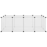 ZNTS Small Animal Cage Transparent 144x74x46.5 cm PP and Steel 340572