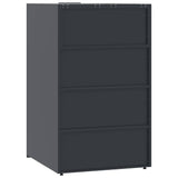 Wheelie Bin Storage for 3 Bins Anthracite 207x79x117 cm Steel 3279983