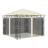 Gazebo with Mosquito Net 3x3x2.73 m Cream 180 g/m 47969