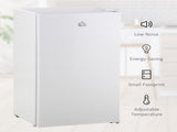 91 Litre Freestanding Under Counter Fridge Freezer, Small Fridge with Chiller Box, Adjustable T3398P340975