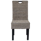Dining Chair 4 pcs Kubu Rattan Mango Wood 274360