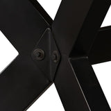 244805 Dining Table Solid Mango Wood and Steel Cross 180 cm