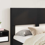 Bed Frame with Storage and Headboard Black 135 x 190 cm 3414476