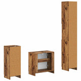 3 Piece Bathroom Cabinet Set UTRECHT Engineered Wood 3417898