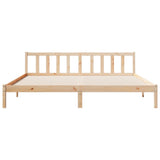 Extra Long Bed Frame without Mattress 180x210 cm Solid Wood Pine 852438