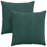 Sofa Pillows 2 pcs Dark Green 80 x 80 cm Corduroy Fabric 42014059