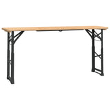 Folding Beer Table 170x50x75/105 cm Solid Wood Fir 363114