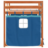 Bunk Bed without Mattress Blue 75x190 cm Small Single Solid Wood Pine 3283926