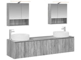 Bathroom Cabinet Set 5 pcs Grey Sonoma Engineered Wood 3406564