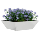 Garden Planter 5 pcs Silver 50 x 50 x 15 cm Galvanised Steel 873835