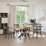 Dining Table Leg Spider Shape Anthracite 120x68x cm Steel 4013114