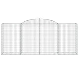 Arched Gabion Baskets 17 pcs 300x50x120/140 cm Galvanised Iron 3146732