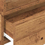 ZNTS Wall-mounted Bedside Cabinets 2 pcs Old Wood 45x26x28.5 cm 858611