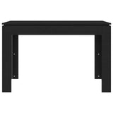 Dining Table Black 120x60x76 cm Engineered Wood 800757