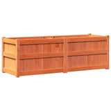 Garden Planter Wax Brown 150x50x50 cm Solid Wood Pine 837486