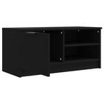 ZNTS TV Cabinet Black 80x35x36.5 cm Engineered Wood 811468