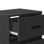 ZNTS Wall-mounted Bedside Cabinets 2 pcs Black 40x31x39.5 cm 848725