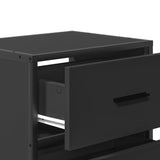 ZNTS Wall-mounted Bedside Cabinets 2 pcs Black 40x31x39.5 cm 848725
