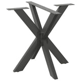 Dining Table Leg Spider Shape Anthracite 85x85x cm Steel 4013122
