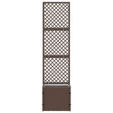 Garden Trellis Planter Brown 35 x 30 x 135 cm Metal 366618