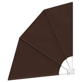 Balcony Privacy Screen 160 x 160 cm Polyester Brown 42037165