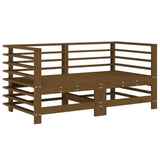 Garden Corner Sofas 2 pcs Honey Brown Solid Wood Pine 825635