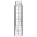 Arched Gabion Baskets 12 pcs 200x30x100/120 cm Galvanised Iron 3145440